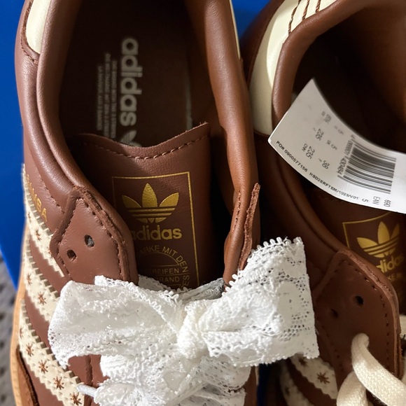 Adidas Samba Brown and White Sneakers - Picture 9 of 10